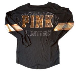 Victoria’s Secret PINK Rose Gold Sequin Top